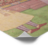 Mughal Kaiser Babur und sein Sohn Humayan Poster (Ecke)