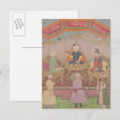 Mughal Kaiser Babur und sein Sohn Humayan Postkarte (Vorne/Hinten)