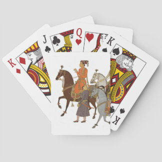 Mughal Maharaja auf Horseback Playing Cards, Indie Spielkarten