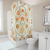 Mughal Motif Fantasy Blume Muster Duschvorhang (Beispiel)