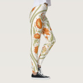 Mughal Motif Fantasy Blume Muster Leggings (Rechts)