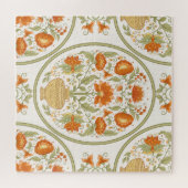 Mughal Motif Fantasy Blume Muster Puzzle (Horizontal)