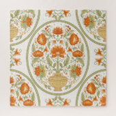 Mughal Motif Fantasy Blume Muster Puzzle (Vertikal)