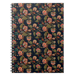 mughal-motiv schmuckmuster mehrfarbig hintergrund notizblock