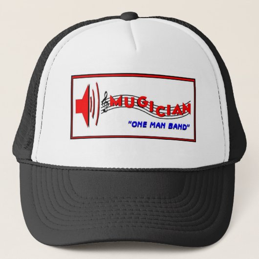 Mugician Logo-Hut Truckerkappe (Vorderseite)