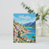 Muğla Türkei Postkarte (Stehend Vorderseite)