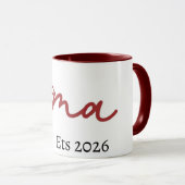 MugMama Bow Mug 2026 Cute Gift for Mom Minimalist Tasse (VorderseiteRechts)