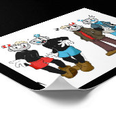 MugMan an CupHead Poster! Poster (Ecke)