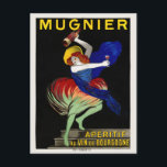Mugnier Apéritif Leonetto Cappiello 1912 Vintag P Postkarte<br><div class="desc">Vollständig restauriertes Vintages Werbeplakat für den französischen Aperitif. Veröffentlicht 1912 in Frankreich. Bitte beachten Sie, dass unsere Plakate hochwertige Reproduktionen sind, die auf beruflichen, hochauflösenden Scans der Originale basieren. Bei unserem manuellen Retuschierprozess werden keine Filter verwendet, die originale Details oder Texturen entfernen, die Sie im Original sehen können. Alle Details...</div>