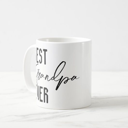 Mugs Best Grandpa Ever Kaffeetasse (Vorderseite Links)