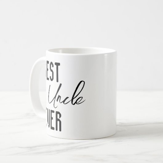 Mugs Best Uncle Ever Kaffeetasse (Vorderseite Links)
