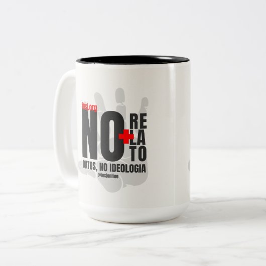 Mugs for thinking and expressing yourself zweifarbige tasse (Vorderseite Links)