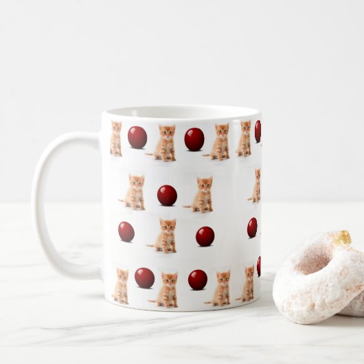 Mugs Kätzchen Kaffeetasse (Mit Donut)