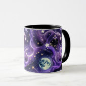 Mugs – Luxury Lavender Celestial Moon Motifs Coffe Tasse (VorderseiteRechts)