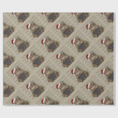 Mugshot Cat Christmas Geschenkpapier (Flach)