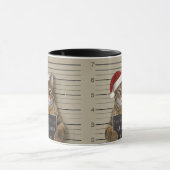 Mugshot Cat Christmas Tasse (Zentrum)