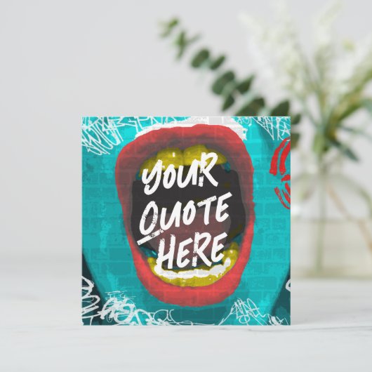 Mugshot Einladung (Stehend Vorderseite)