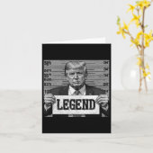 Mugshot Funny Trump 2024 Karte (Gelbe Blume)