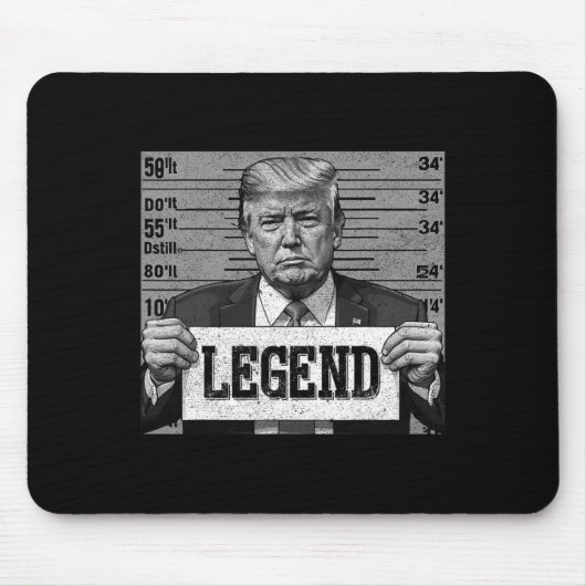 Mugshot Funny Trump 2024 Mousepad (Vorne)