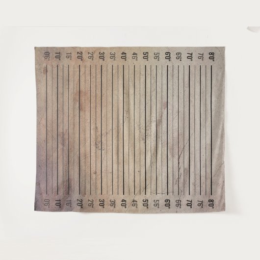 Mugshot Grunge Höhendiagramm zum psychischen Asyl Wandteppich (Vorderseite (Horizontal))