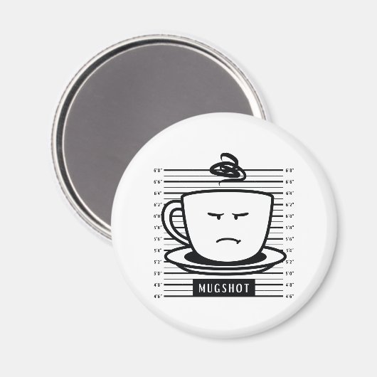 Mugshot Magnet (Vorderseite/Rückseite)
