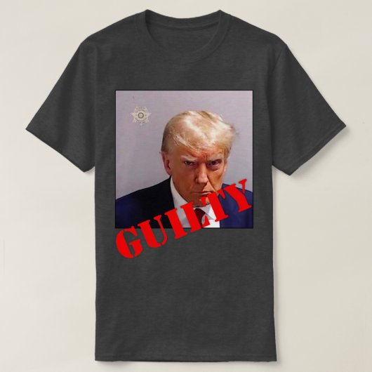 MUGSHOT MIT SCHULDIGKEIT T-Shirt (Design vorne)