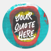 Mugshot Runder Aufkleber (Vorderseite)