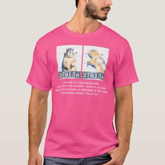 Mugshot Squirrel T-Shirt (Vorderseite)