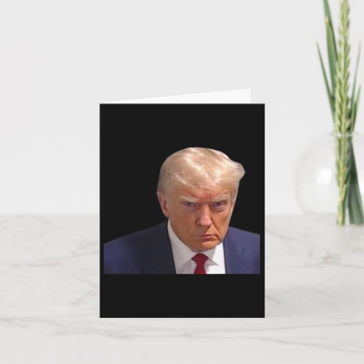Mugshot Trump 1st Picture Donald Prison Tasse Shot Karte (Vorderseite)