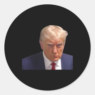 Mugshot Trump 1st Picture Donald Prison Tasse Shot Runder Aufkleber