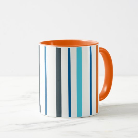 MugStriped-Tasse Tasse (VorderseiteRechts)