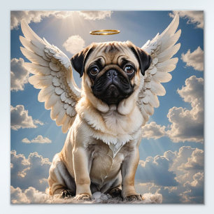 Mugsy der Mops Einters Dog Heaven Fotodruck