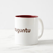 Muguntu Zweifarbige Tasse (VorderseiteRechts)