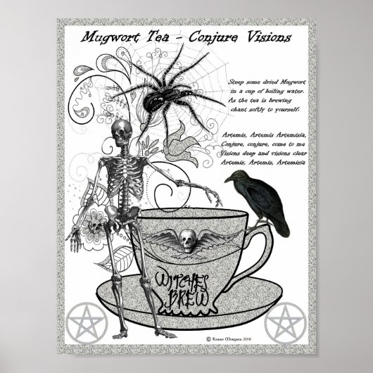 MUGWORT TEA to Conjure Visions Poster (Vorne)