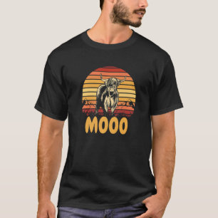 Muh Vintagekuh Vintagekuh Bauer Landwirt Tier T-Shirt