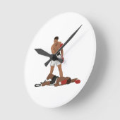 Muhammad Ali  Runde Wanduhr (Winkel)