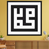 Muhammad Leinwanddruck (Insitu (Wohnzimmer))