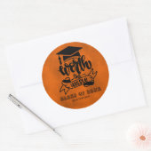 Mühe - Orange Runder Aufkleber (Umschlag)
