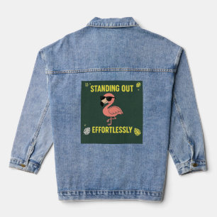 Mühelos Herausragend Lustig Cooler Flamingo Jeansjacke