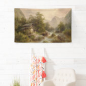 Mühle auf einem Bergbach (von Albert Rieger) Banner (Insitu)