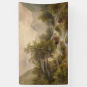 Mühle auf einem Bergbach (von Albert Rieger) Banner (Vertikal)