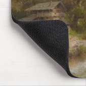 Mühle auf einem Bergbach (von Albert Rieger) Mousepad (Ecke)