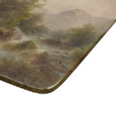 Mühle auf einem Bergbach (von Albert Rieger) Schneidebrett (Ecke)