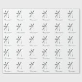 Mühle auf weißem Untergrund Geschenkpapier (Flach)