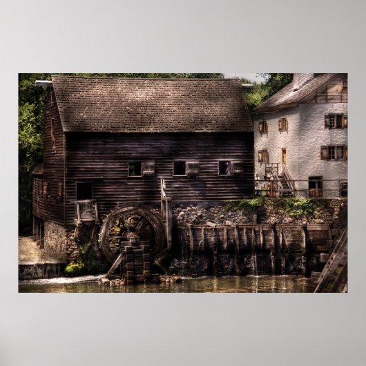 Mühle - durch Mühle Poster (Vorne)