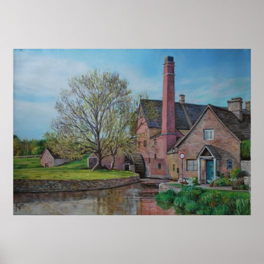 Mühle in Stow auf der Welt Poster (Vorne)