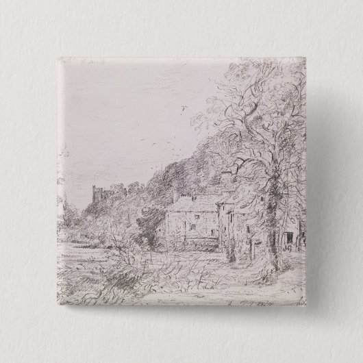Mühle John Constables | Arundel und Schloss, 1835 Button (Vorderseite)