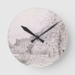 Mühle John Constables Arundel und Schloss, 1835 Runde Wanduhr