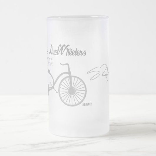 MühleDuoWheeler Co. Vorlage Mattglas Bierglas (Mittel)