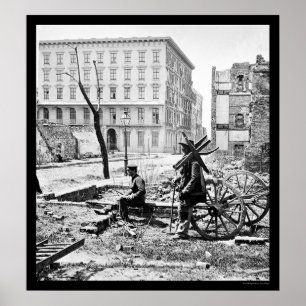 Mühlen bringen in Charleston, Sc 1865 unter Poster